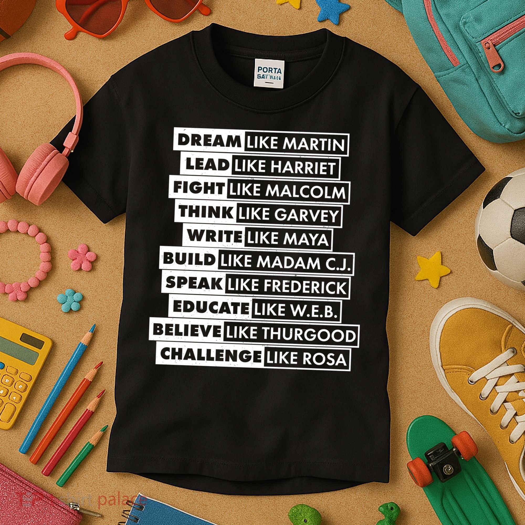 Inspirational Black History Figures Kids T-Shirt