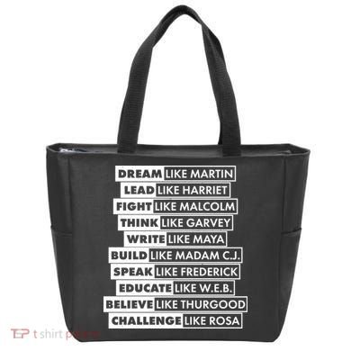 Inspirational Black History Figures Tote Bag