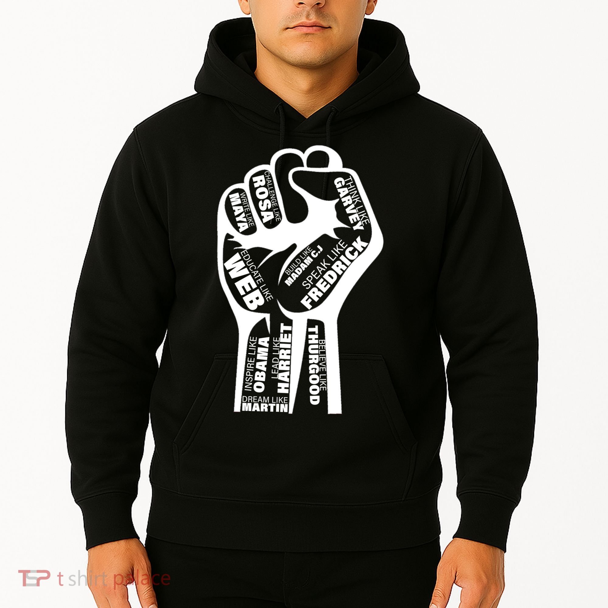 Inspirational Black History Fist Hoodie