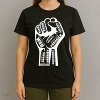 Inspirational Black History Fist T-Shirt thumb 4