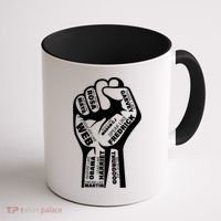 Inspirational Black History Fist Coffee Mug thumb 1