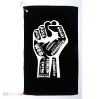 Inspirational Black History Fist Golf Towel thumb 0