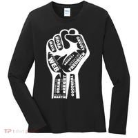 Inspirational Black History Fist Women's Long Sleeve Shirt thumb 0
