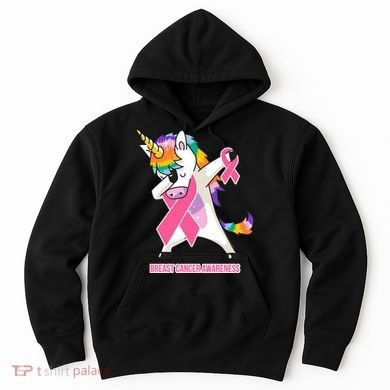 inspirational Breast Cancer Awareness Unicorn Hoodie