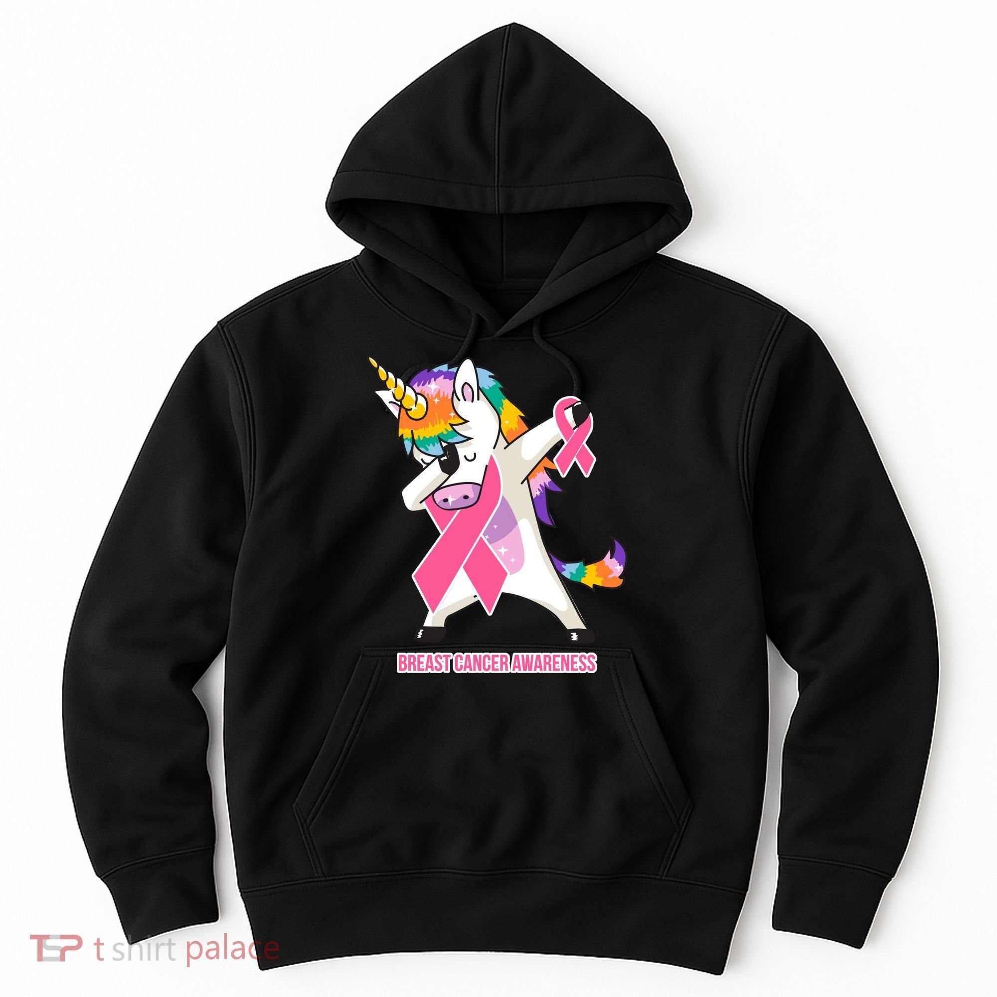 inspirational Breast Cancer Awareness Unicorn Hoodie