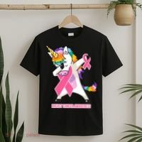 inspirational Breast Cancer Awareness Unicorn T-Shirt thumb 2