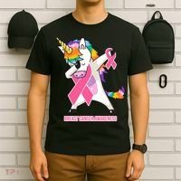 inspirational Breast Cancer Awareness Unicorn T-Shirt thumb 6