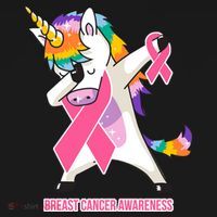 inspirational Breast Cancer Awareness Unicorn T-Shirt thumb 7