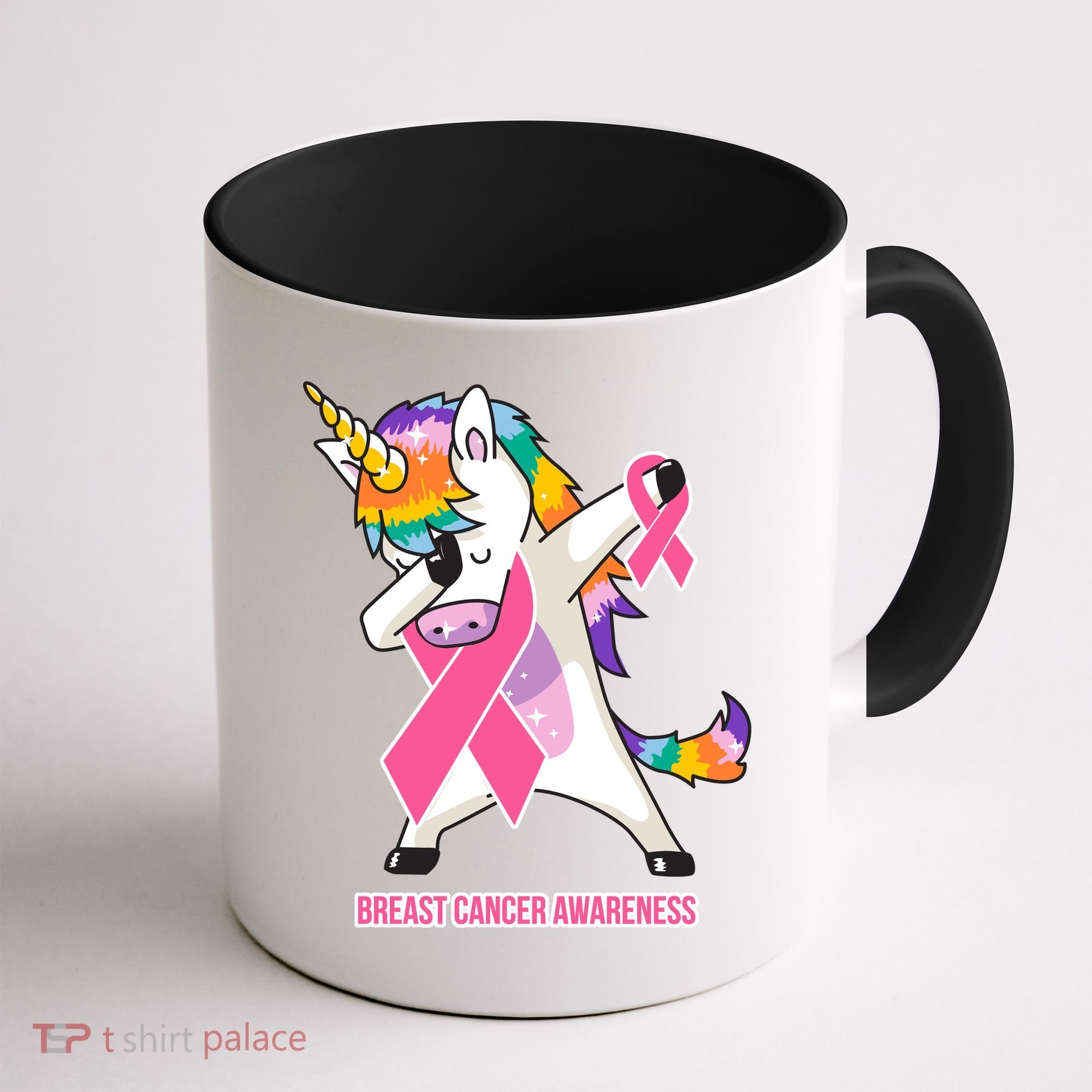inspirational Breast Cancer Awareness Unicorn Coffee Mug