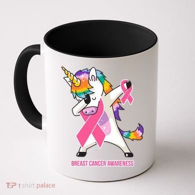 inspirational Breast Cancer Awareness Unicorn Coffee Mug