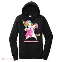 inspirational Breast Cancer Awareness Unicorn Women's Hoodie thumb 0