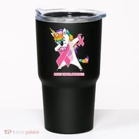 inspirational Breast Cancer Awareness Unicorn Tumbler thumb 0