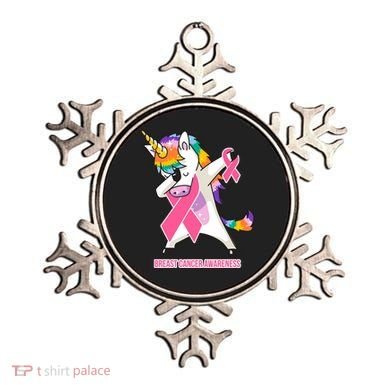 inspirational Breast Cancer Awareness Unicorn Ornament