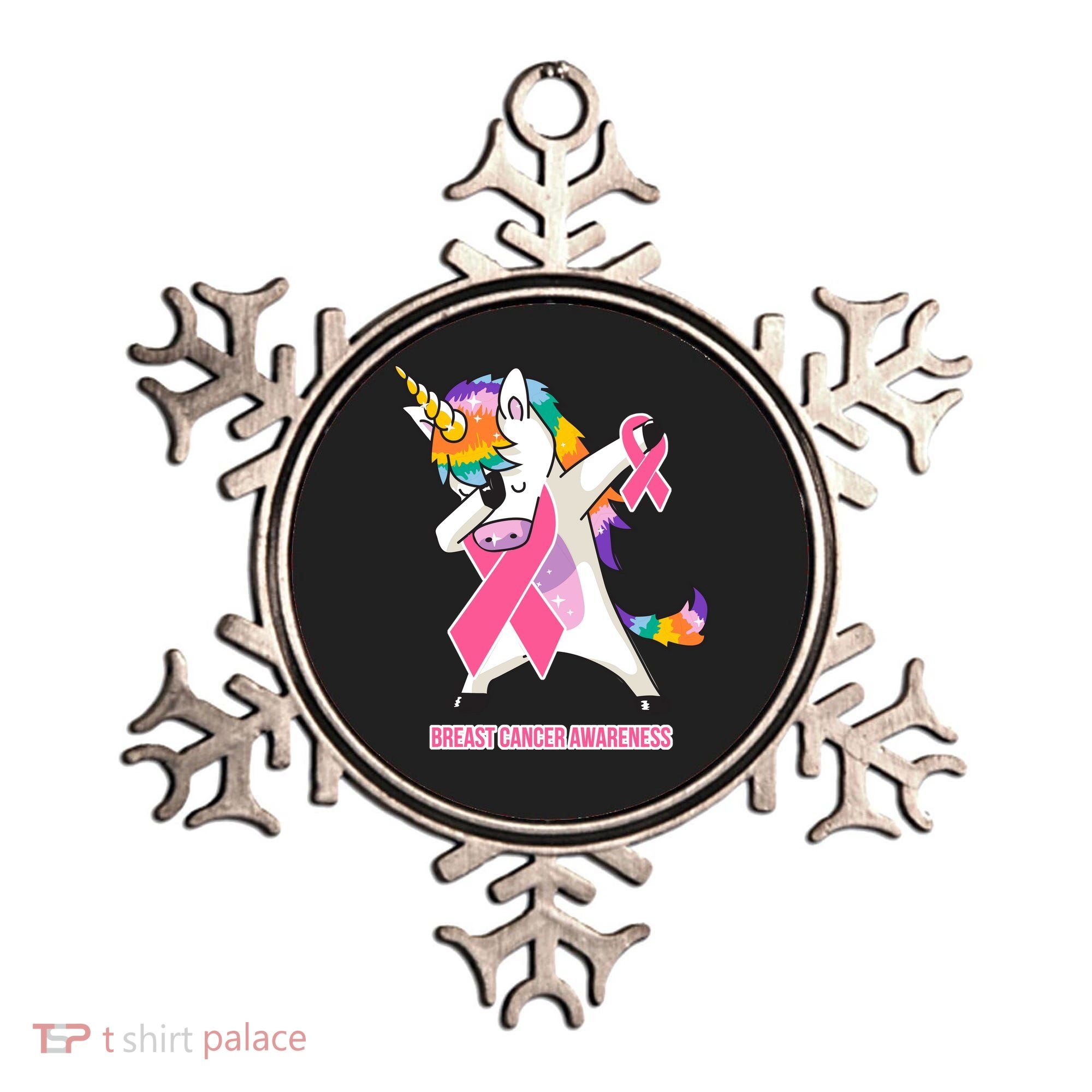 inspirational Breast Cancer Awareness Unicorn Ornament