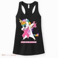 inspirational Breast Cancer Awareness Unicorn Women's Tank Top thumb 0