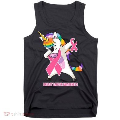 inspirational Breast Cancer Awareness Unicorn Tank Top