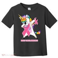 inspirational Breast Cancer Awareness Unicorn Toddler T-Shirt thumb 0