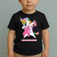 inspirational Breast Cancer Awareness Unicorn Toddler T-Shirt thumb 2