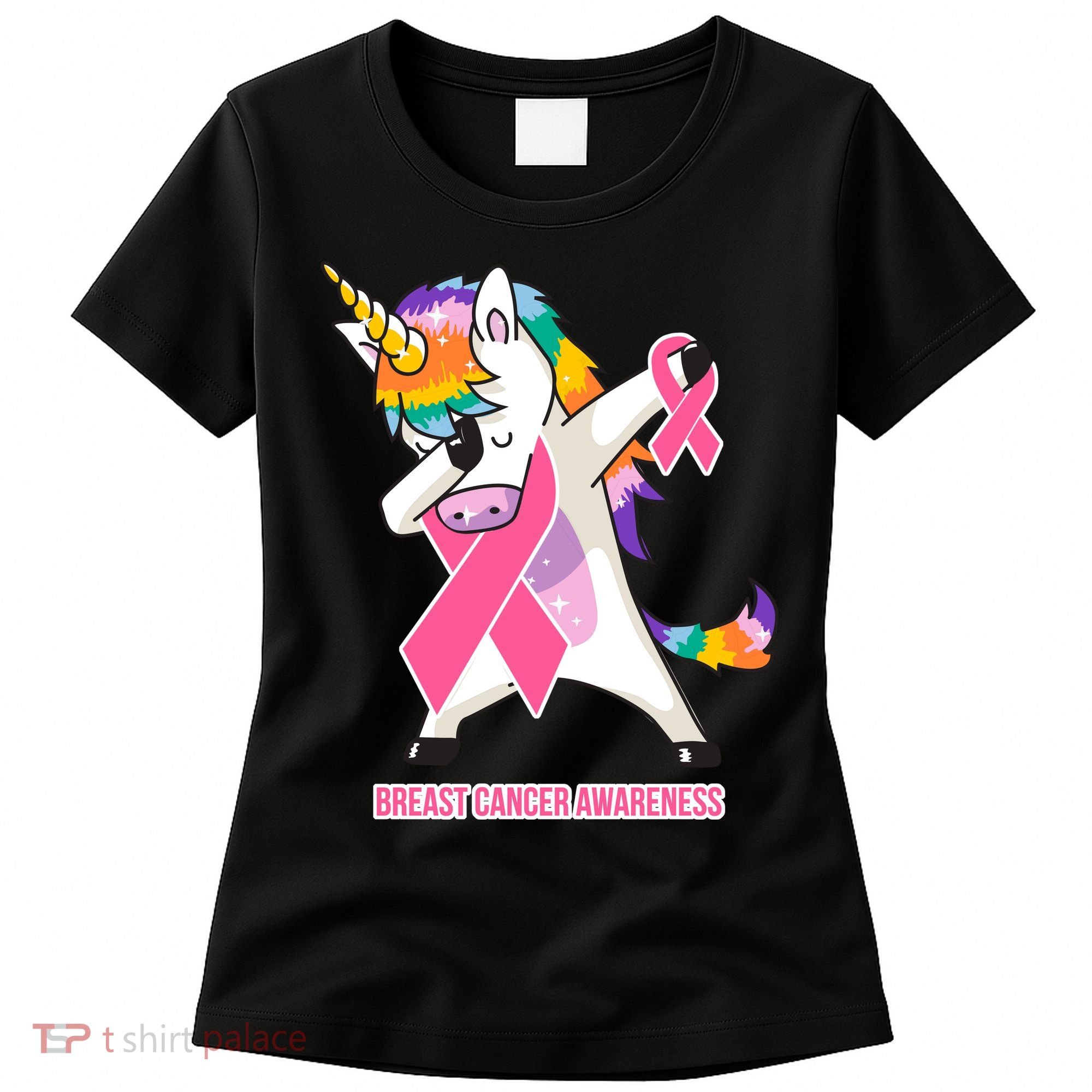 inspirational Breast Cancer Awareness Unicorn Women's T-Shirt
