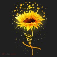 Inspirational Faith Sunflower & Butterflies Women's Sweatshirt thumb 2