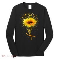 Inspirational Faith Sunflower & Butterflies Long Sleeve Shirt thumb 0