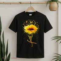 Inspirational Faith Sunflower & Butterflies T-Shirt thumb 2