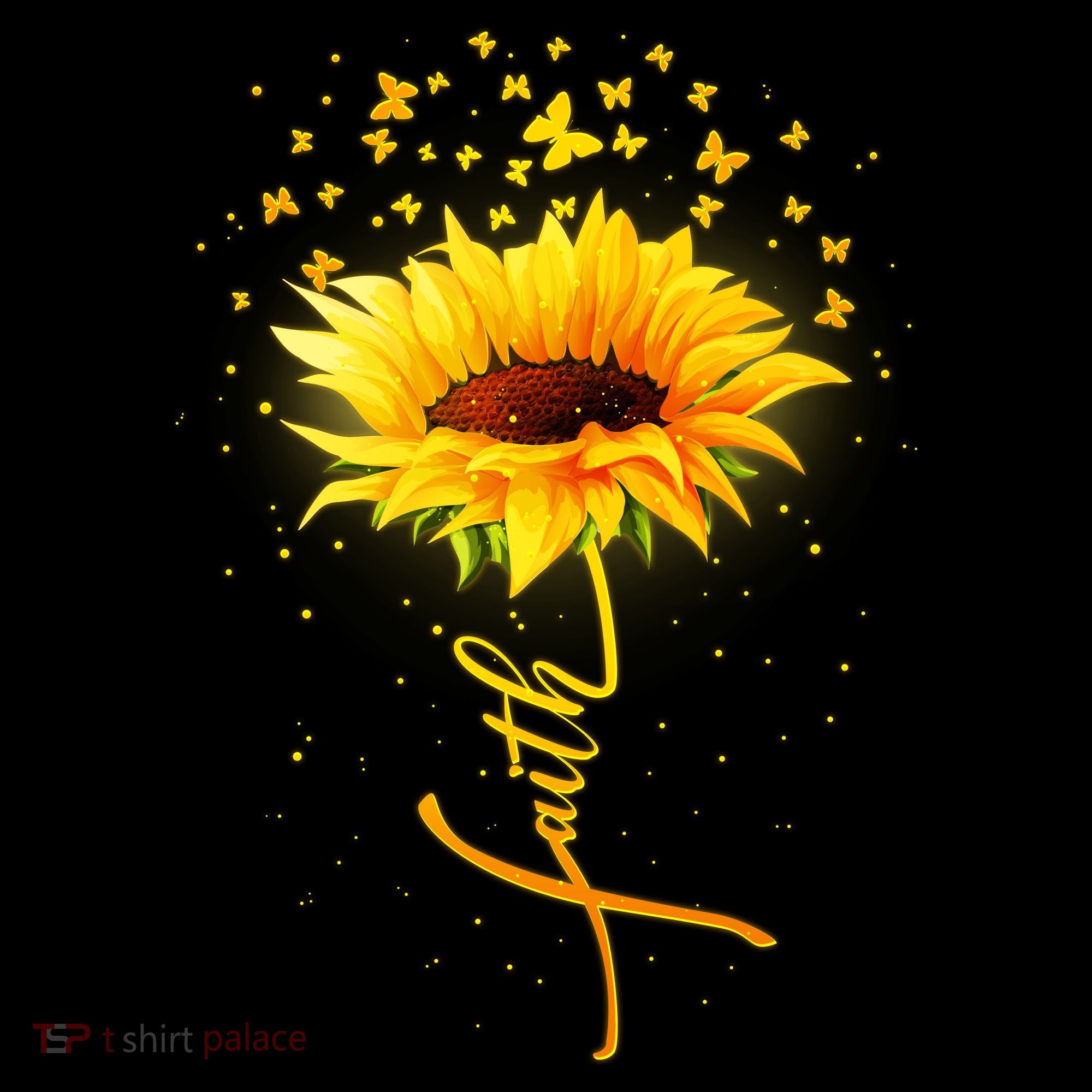 Inspirational Faith Sunflower & Butterflies Women's Hoodie
