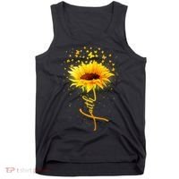 Inspirational Faith Sunflower & Butterflies Tank Top thumb 0