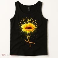 Inspirational Faith Sunflower & Butterflies Tank Top thumb 2