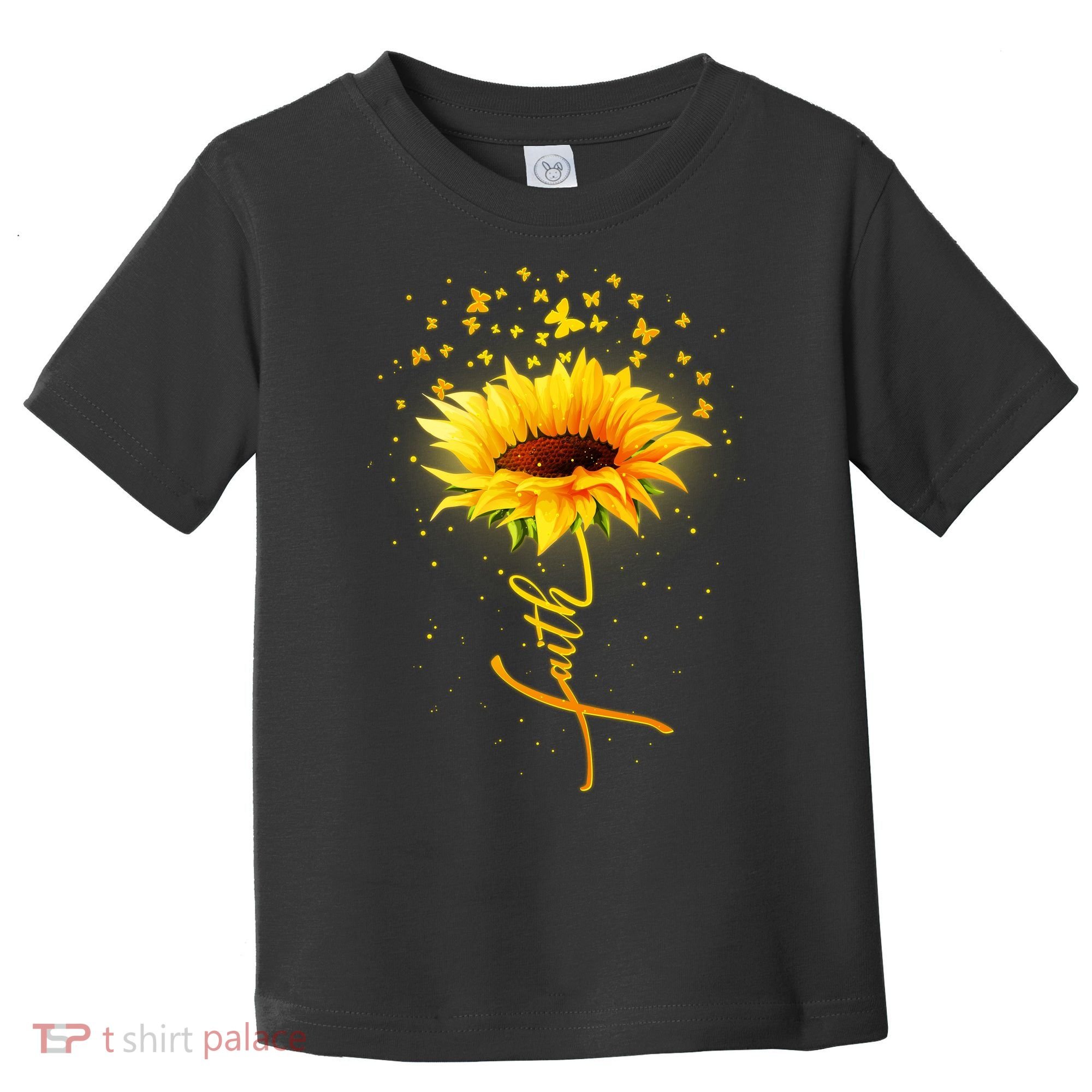 Inspirational Faith Sunflower & Butterflies Toddler T-Shirt