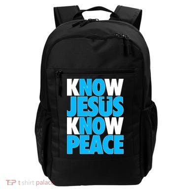 Inspirational Know Jesus Know Peace Backpack