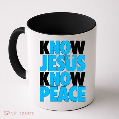 Inspirational Know Jesus Know Peace Coffee Mug