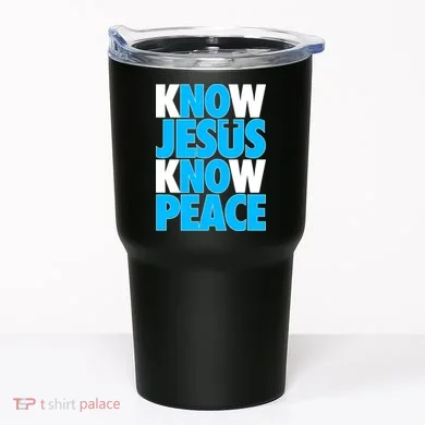 Inspirational Know Jesus Know Peace Tumbler