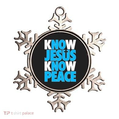 Inspirational Know Jesus Know Peace Ornament