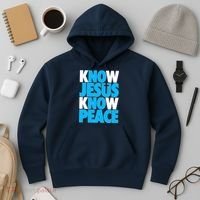 Inspirational Know Jesus Know Peace Hoodie thumb 3