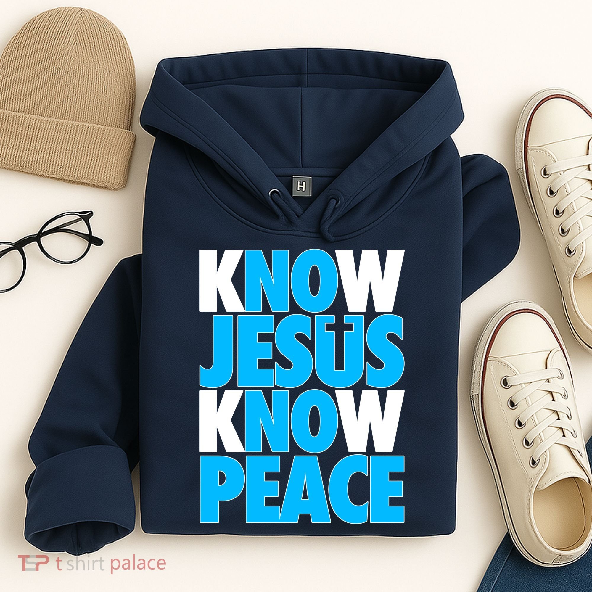 Inspirational Know Jesus Know Peace Hoodie