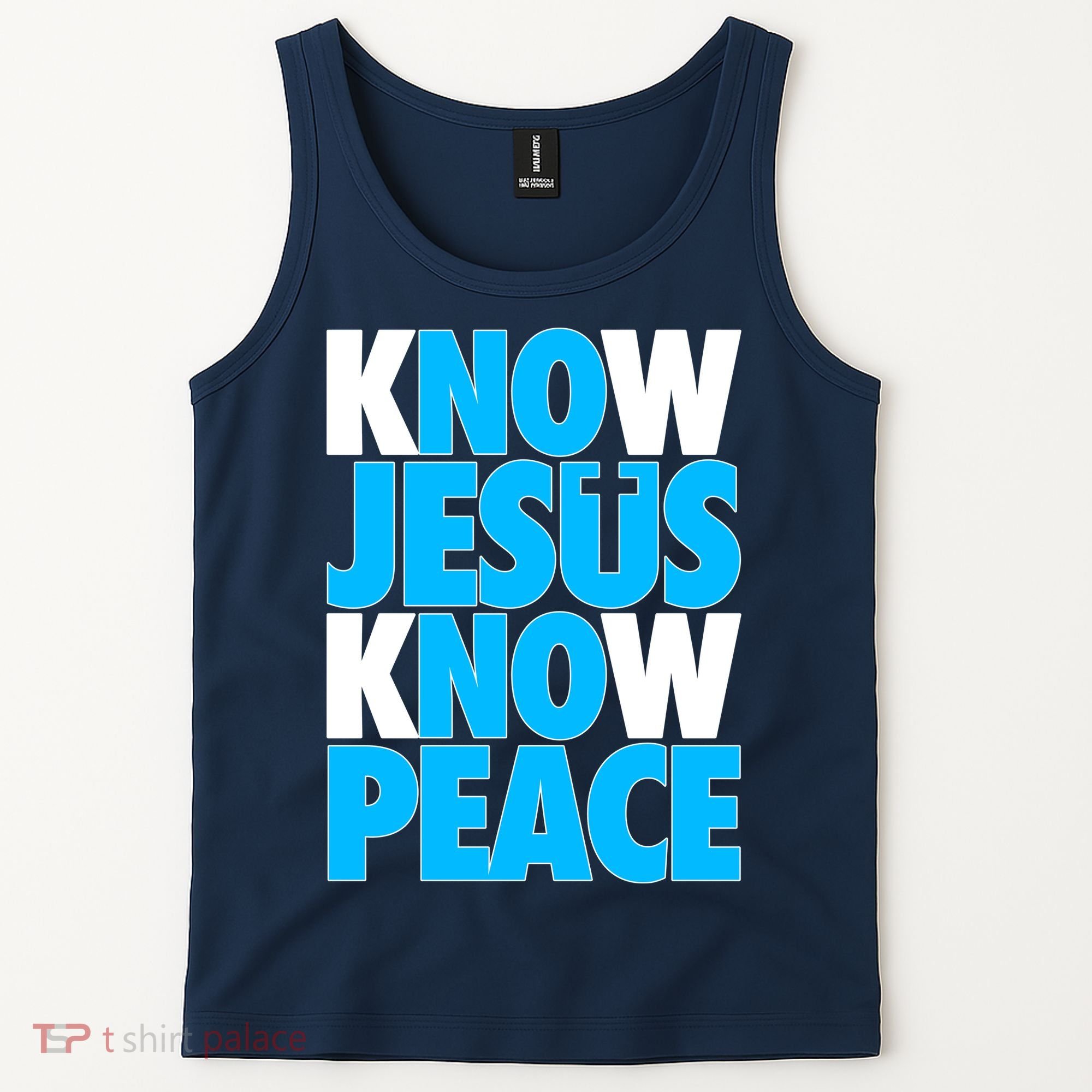 Inspirational Know Jesus Know Peace Tank Top