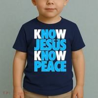 Inspirational Know Jesus Know Peace Toddler T-Shirt thumb 2