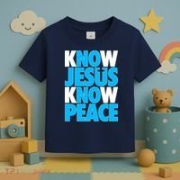 Inspirational Know Jesus Know Peace Toddler T-Shirt thumb 3
