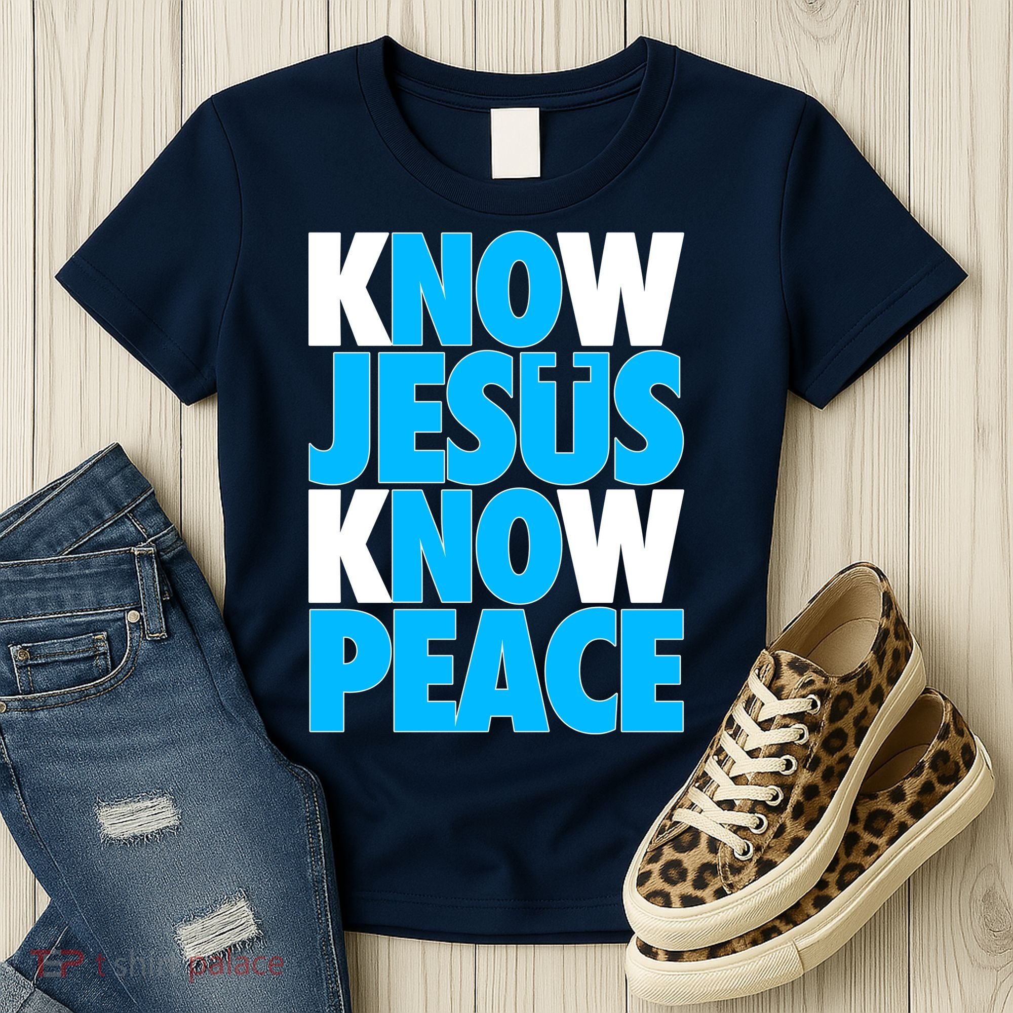 Inspirational Know Jesus Know Peace Women's T-Shirt