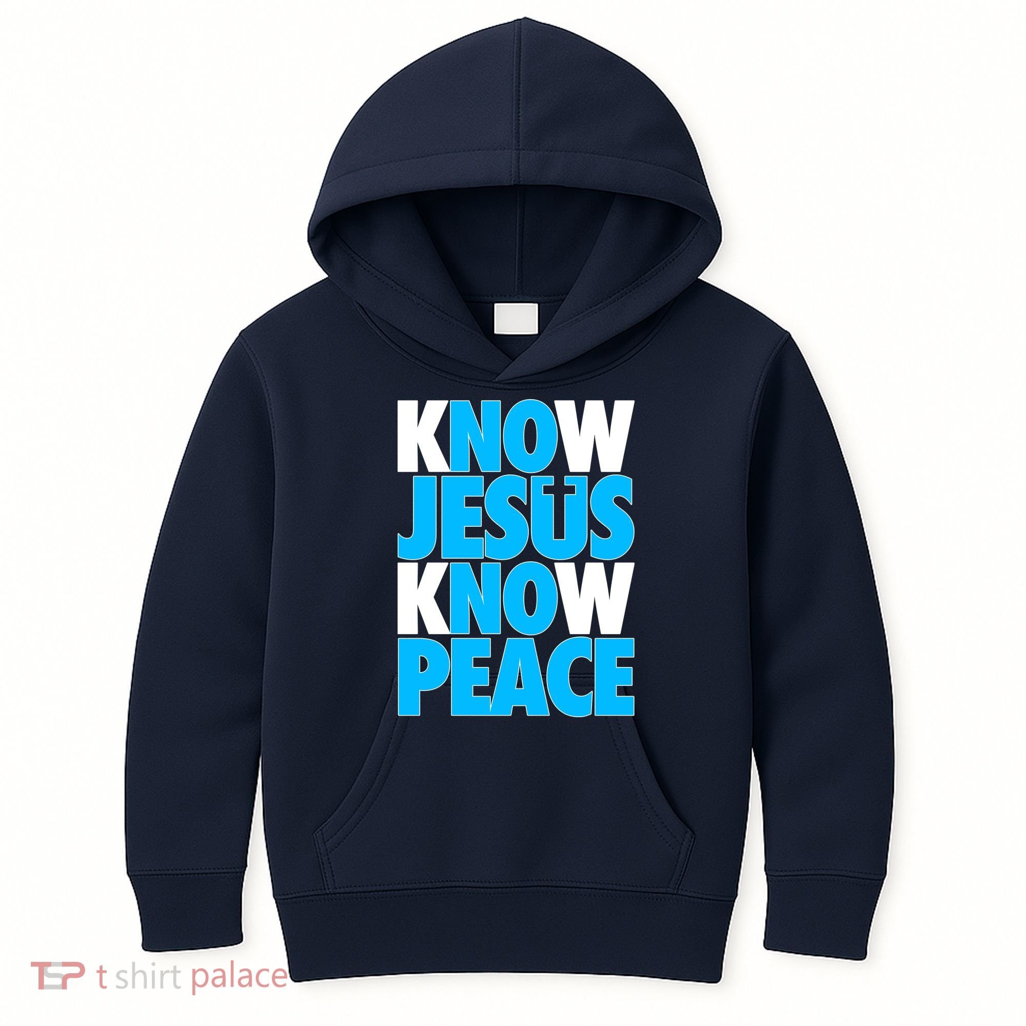 Inspirational Know Jesus Know Peace Kids Hoodie