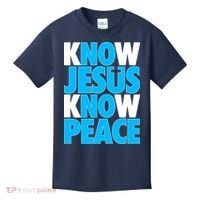 Inspirational Know Jesus Know Peace Kids T-Shirt thumb 0