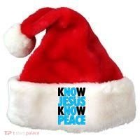 Inspirational Know Jesus Know Peace Santa Hat thumb 0