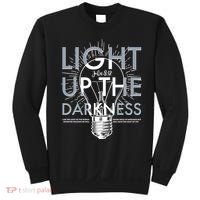 Inspirational Light Up The Darkness John 8:12 Sweatshirt thumb 0