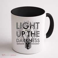 Inspirational Light Up The Darkness John 8:12 Coffee Mug thumb 1