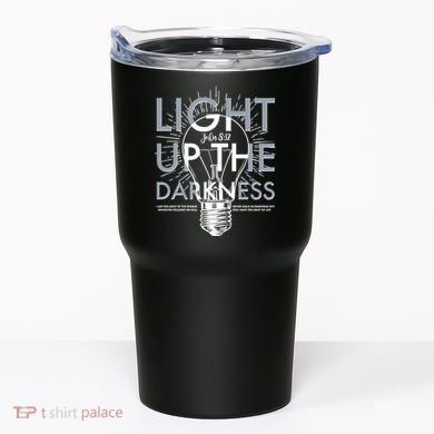 Inspirational Light Up The Darkness John 8:12 Tumbler
