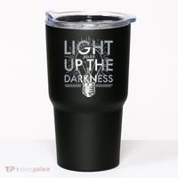 Inspirational Light Up The Darkness John 8:12 Tumbler thumb 0