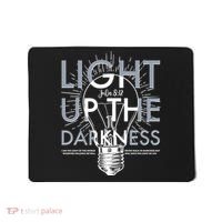 Inspirational Light Up The Darkness John 8:12 Mousepad thumb 0