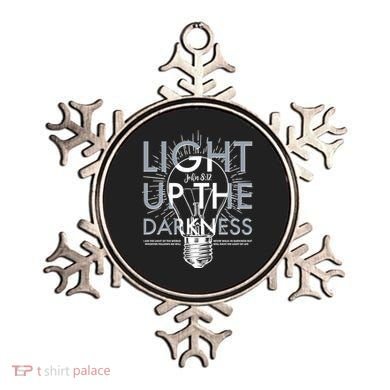 Inspirational Light Up The Darkness John 8:12 Ornament