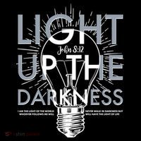 Inspirational Light Up The Darkness John 8:12 Ornament thumb 1